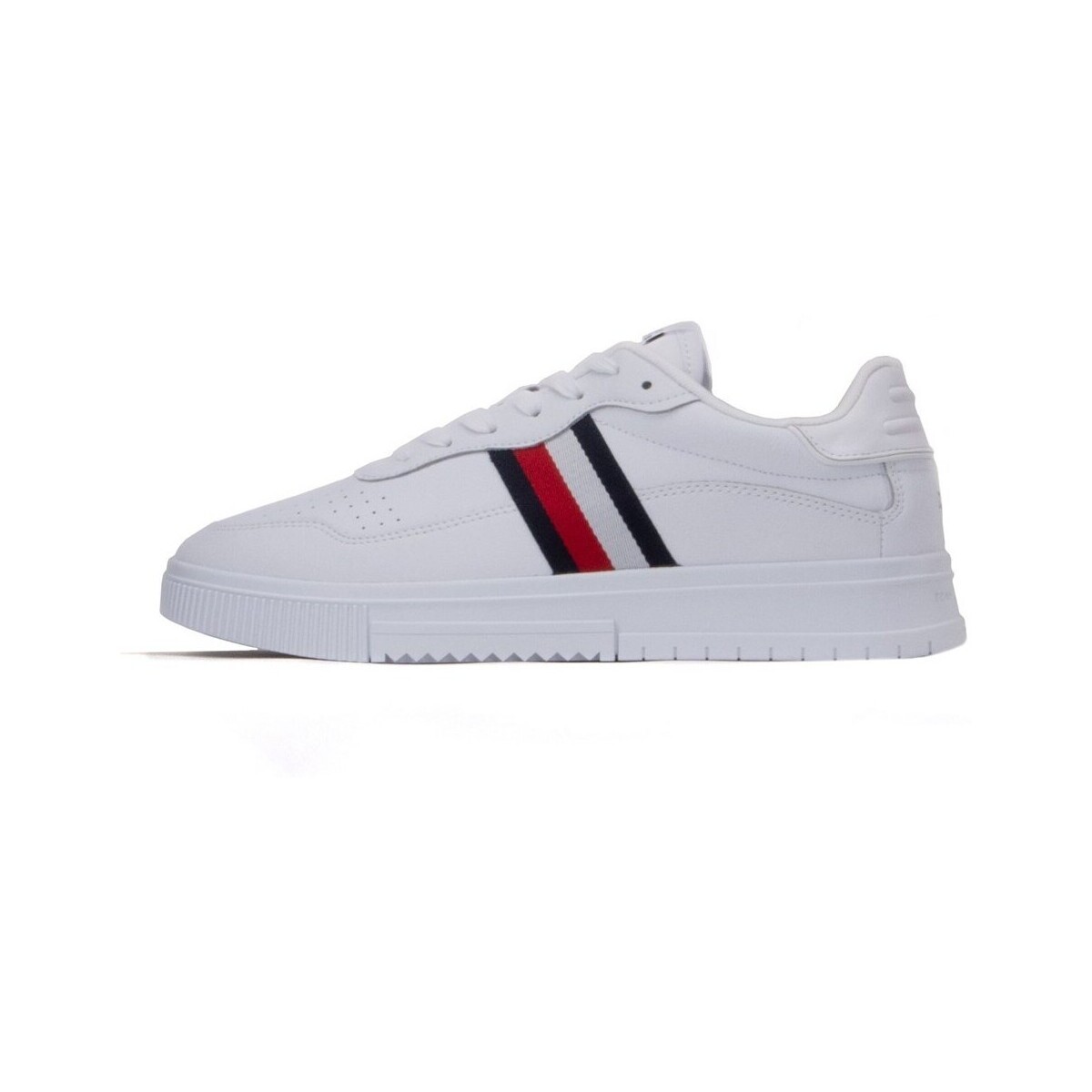 Tommy Hilfiger  Supercup Leather Stripes  Bílá