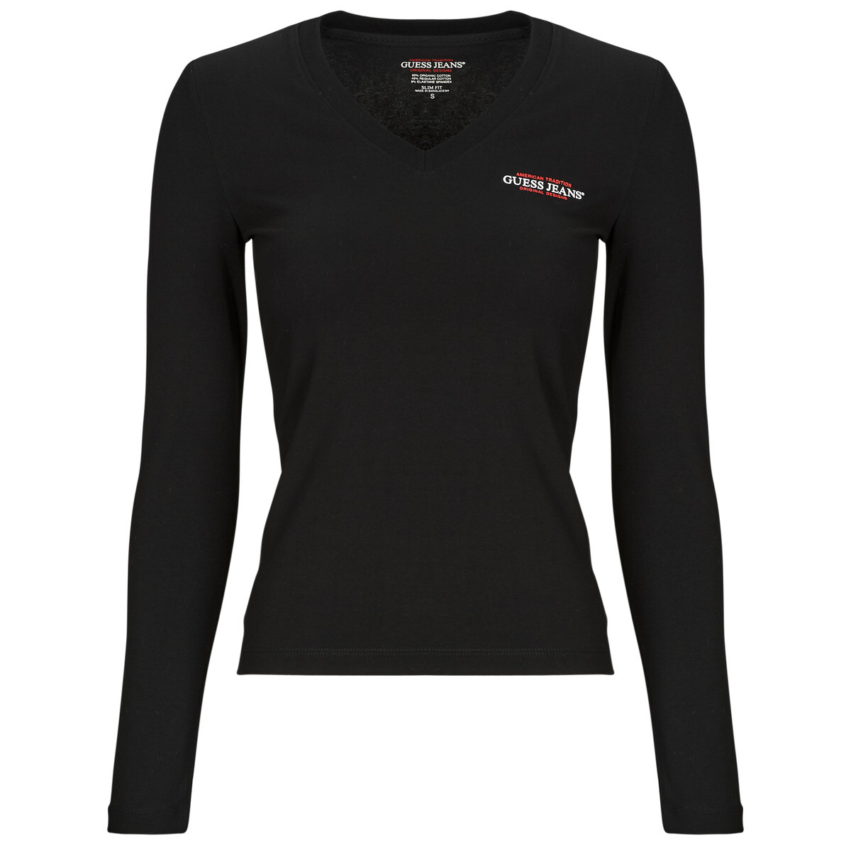 Guess  GJ LS VN SLIM MINI AMERICA  Černá