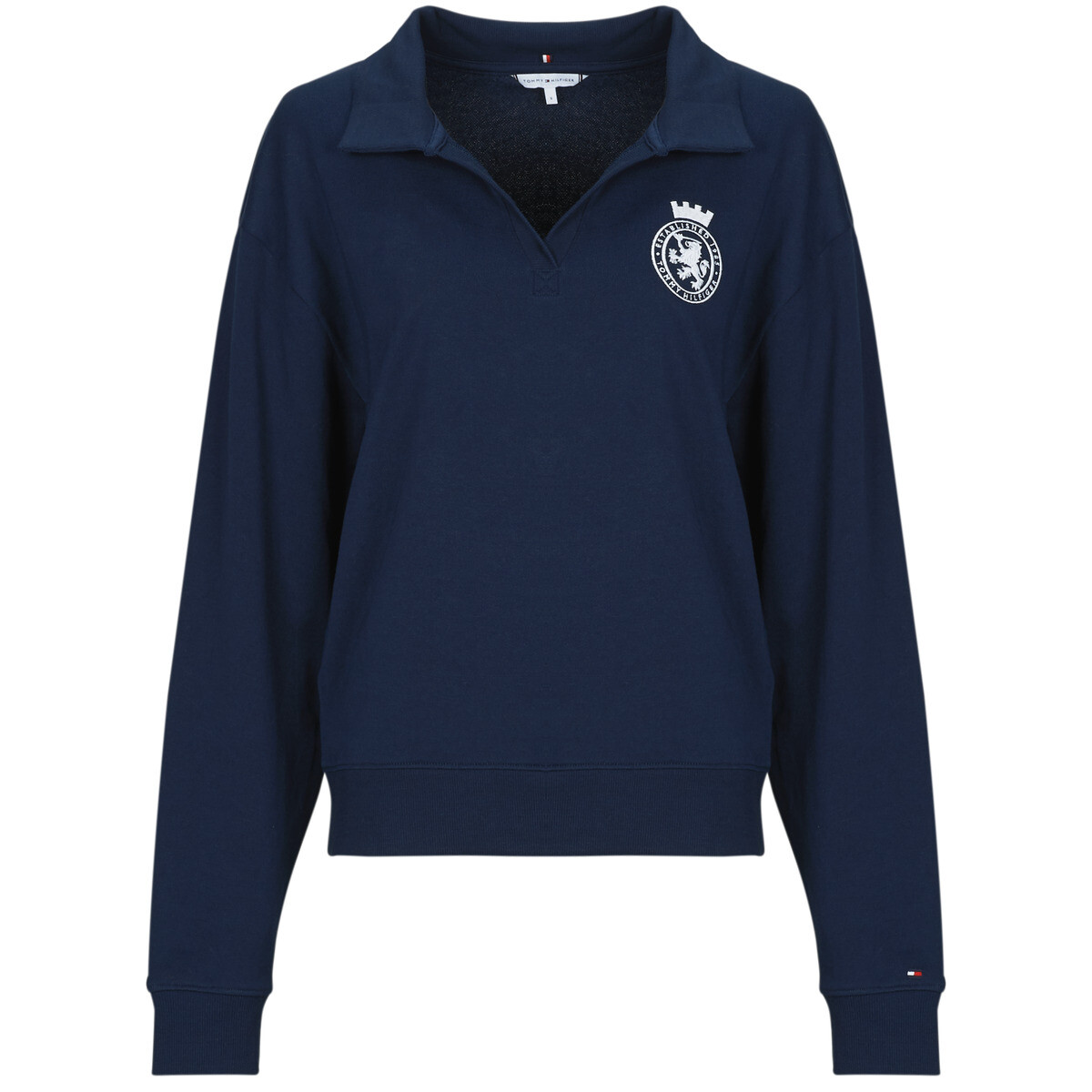 Tommy Hilfiger  SWEATER  Tmavě modrá