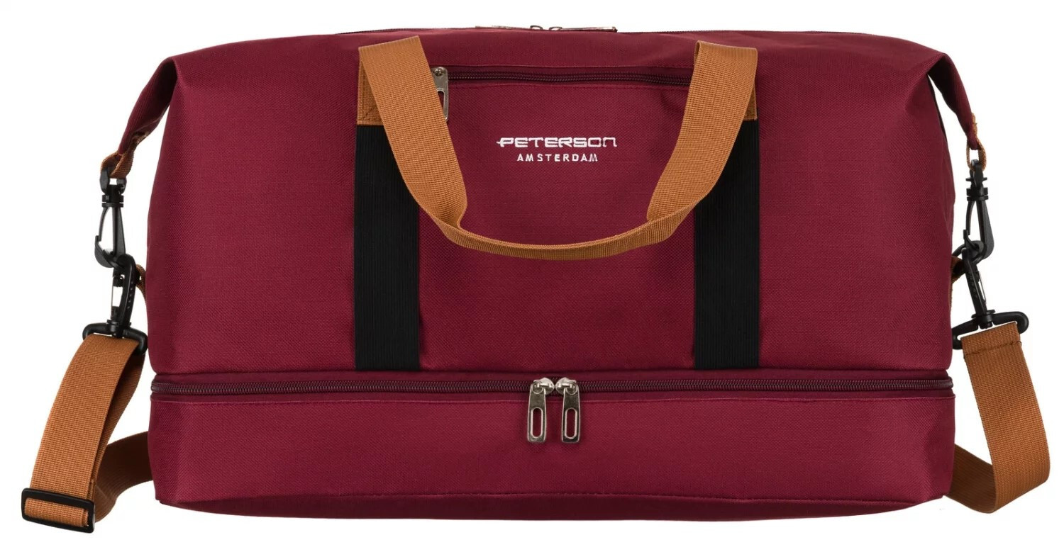 Prostorná cestovní taška Willow, vínově červená