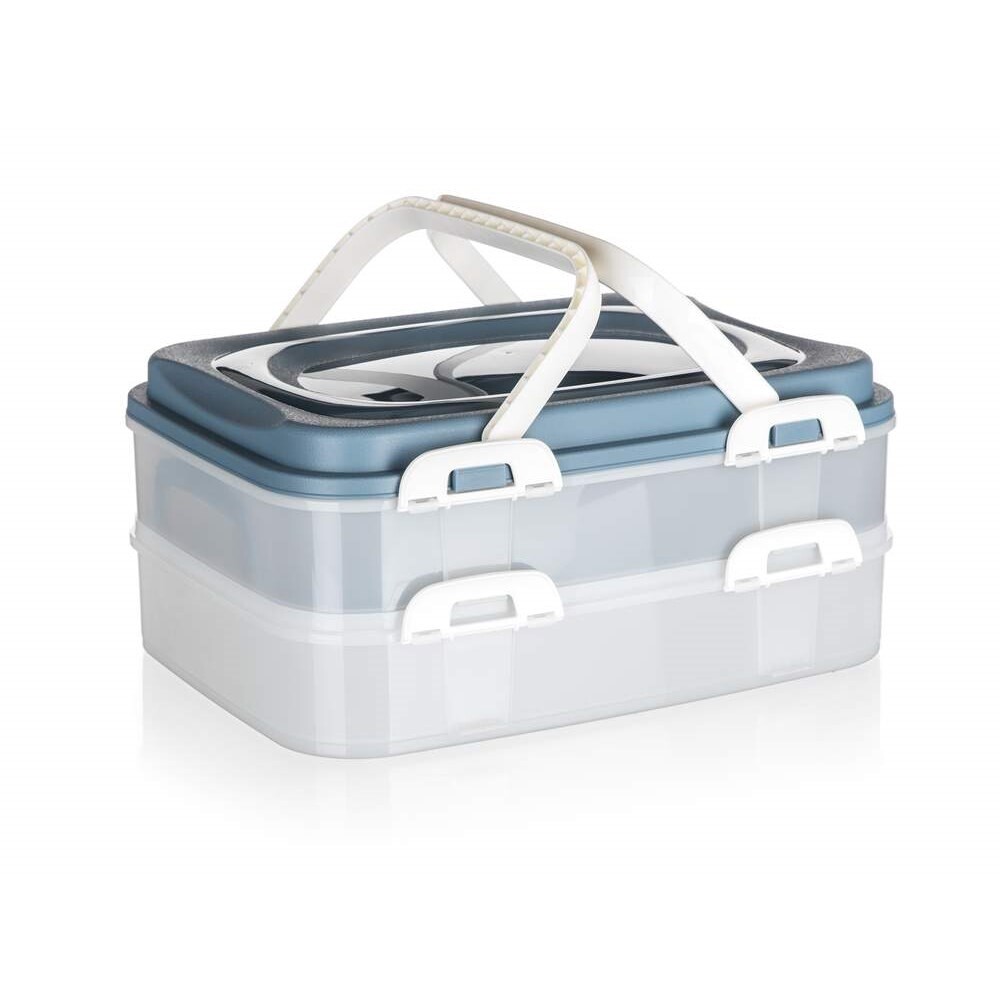 BANQUET Box na potraviny PIKNIK DUO 39x30x17cm latte víko