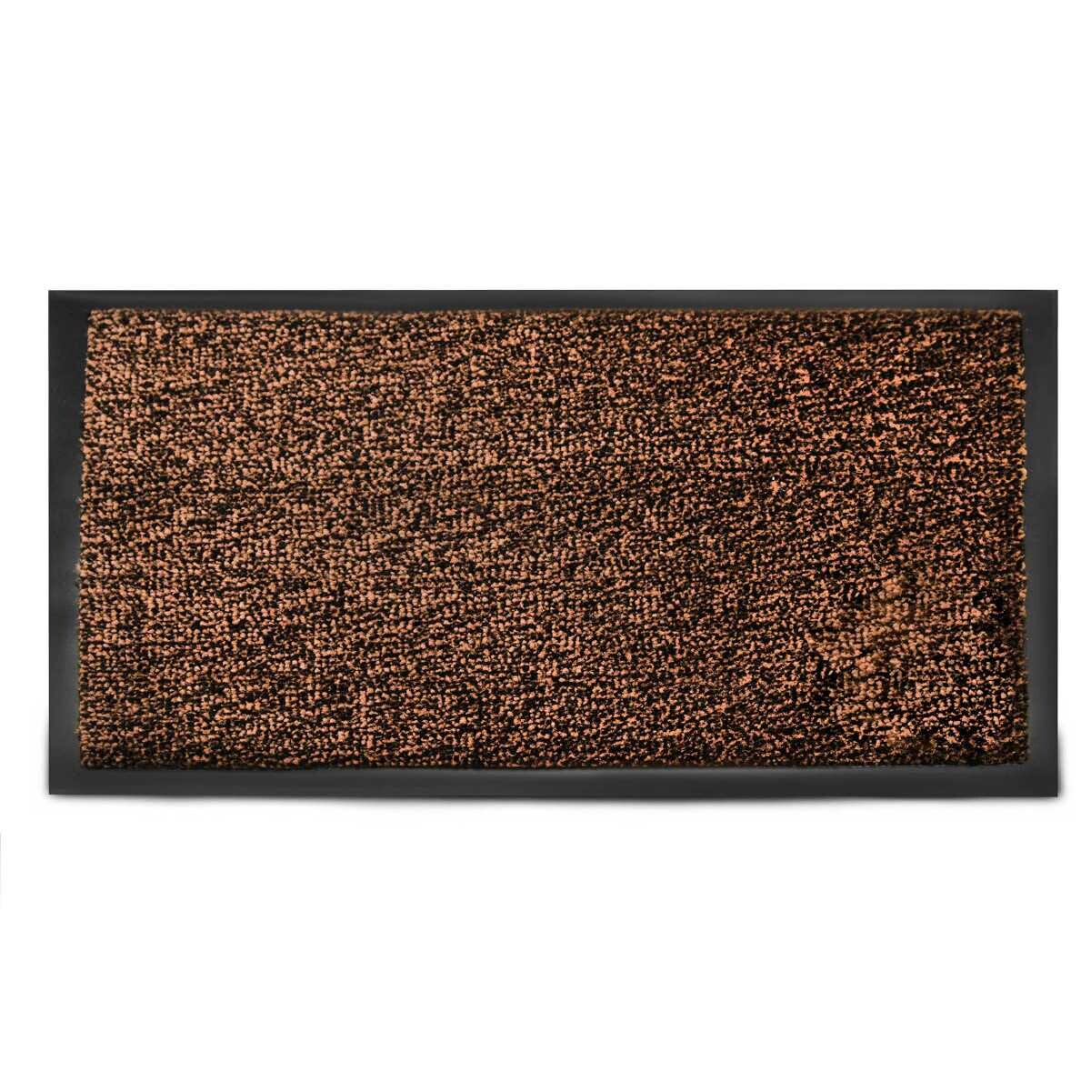 TRAGAR Rohožka 90x150cm guma/koberec  FINE hnědá