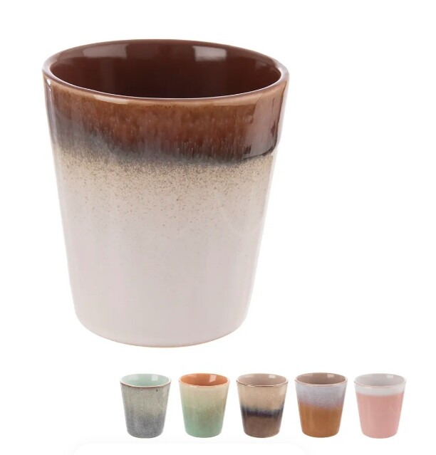 ORION Hrnek kamenina 200ml cappuccino  STONE, mix barev