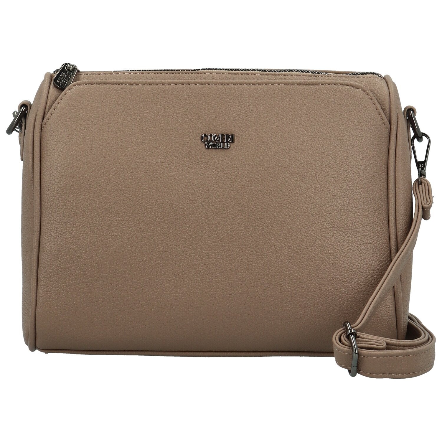 Módní dámská koženková crossbody kabelka Coveri Leanne, khaki