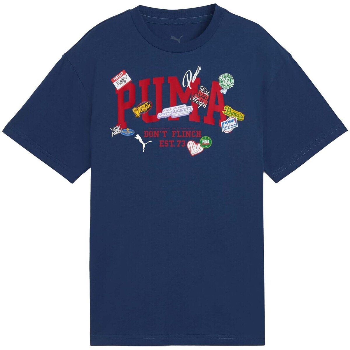 Puma  Basketball Hooperhotline Tee B  Modrá