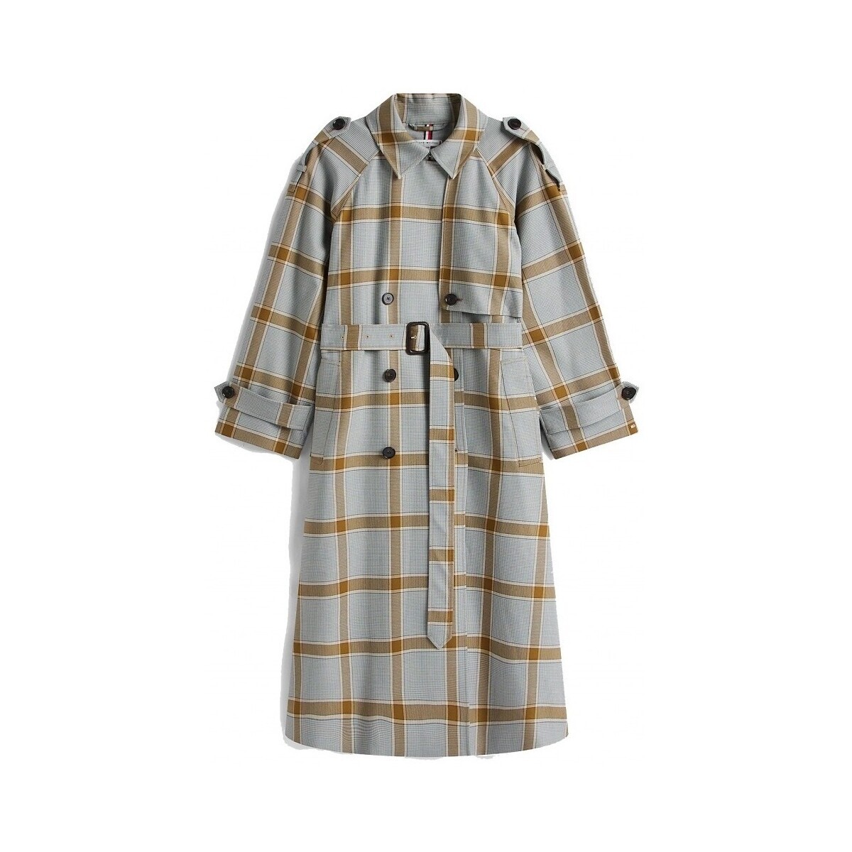 Tommy Hilfiger  LIGHT WOOL CHECK RLX TRE  Šedá