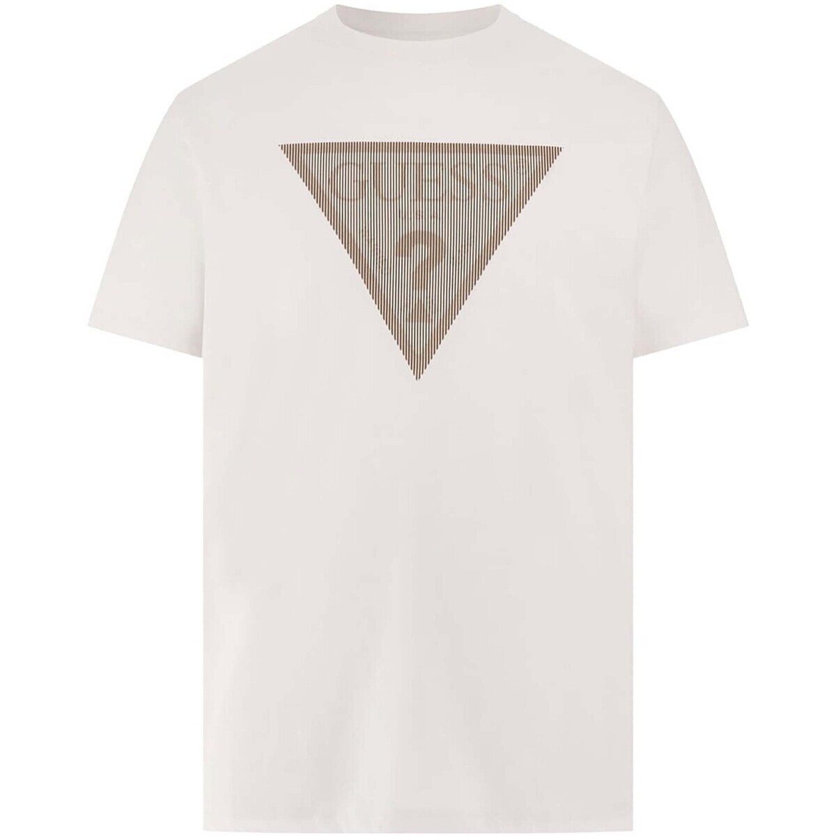Guess  Cn Ss Triangle Logo Tee  Bílá