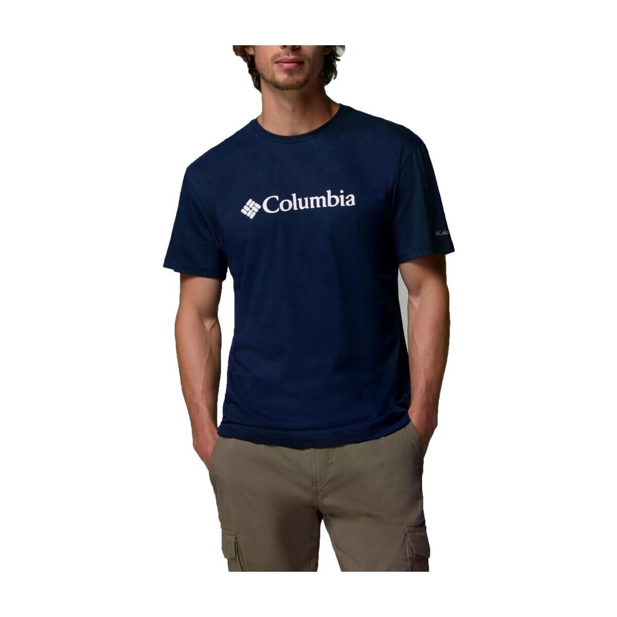 Columbia  CSC BASIC LOGO SHORT SLEE  Modrá