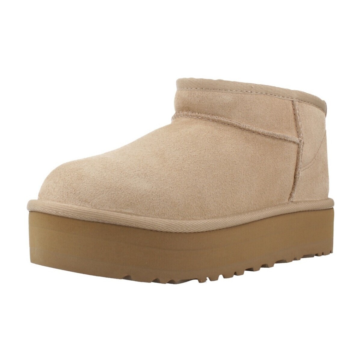 UGG  K CLASSIC ULTRA MINI PLATF  Béžová