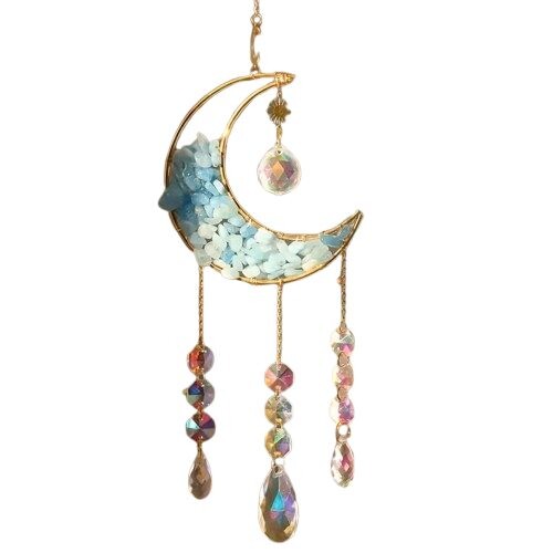 Feng Shui - Křišťálový závěs - Měsíc modrý
