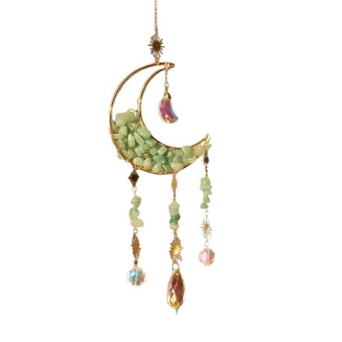 Feng Shui - Křišťálový závěs - Měsíc zelený