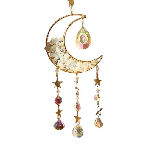 Feng Shui - Křišťálový závěs - Měsíc bílý