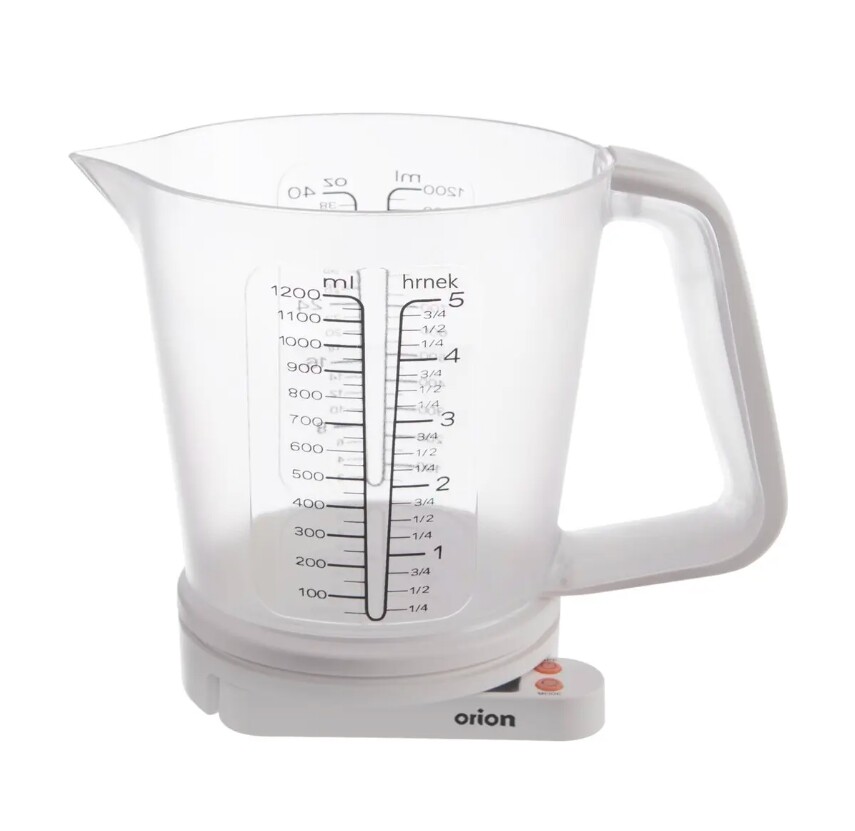 Váha kuchyňská digitální 5kg 1,2L s odměrkou  ORION