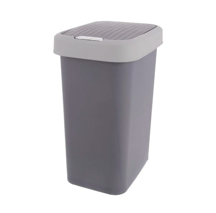 PLANA Koš odpadkový výklopný 25L  SWING šedá