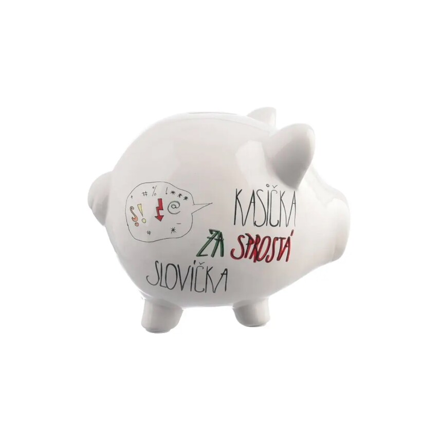 ORION Pokladnička keramická prasátko SPROSTÁ SLOVÍČKA
