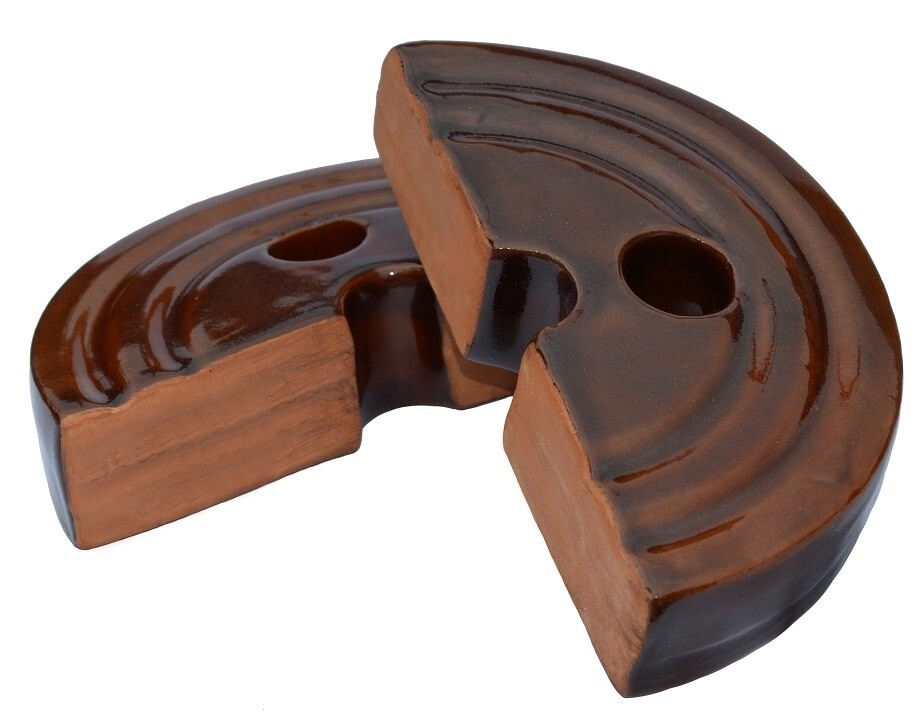 SKVELER Těžítko do sudu na zelí ¤15cm  KNK, 2 půlky