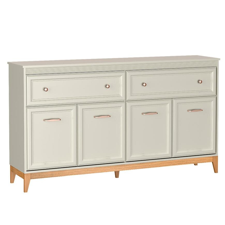 Komoda Windsor 2W 180 kašmír/dub přírodní