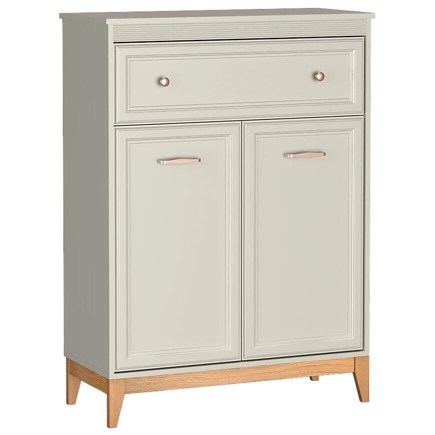 Komoda Windsor 4W 90 kašmír/dub přírodní