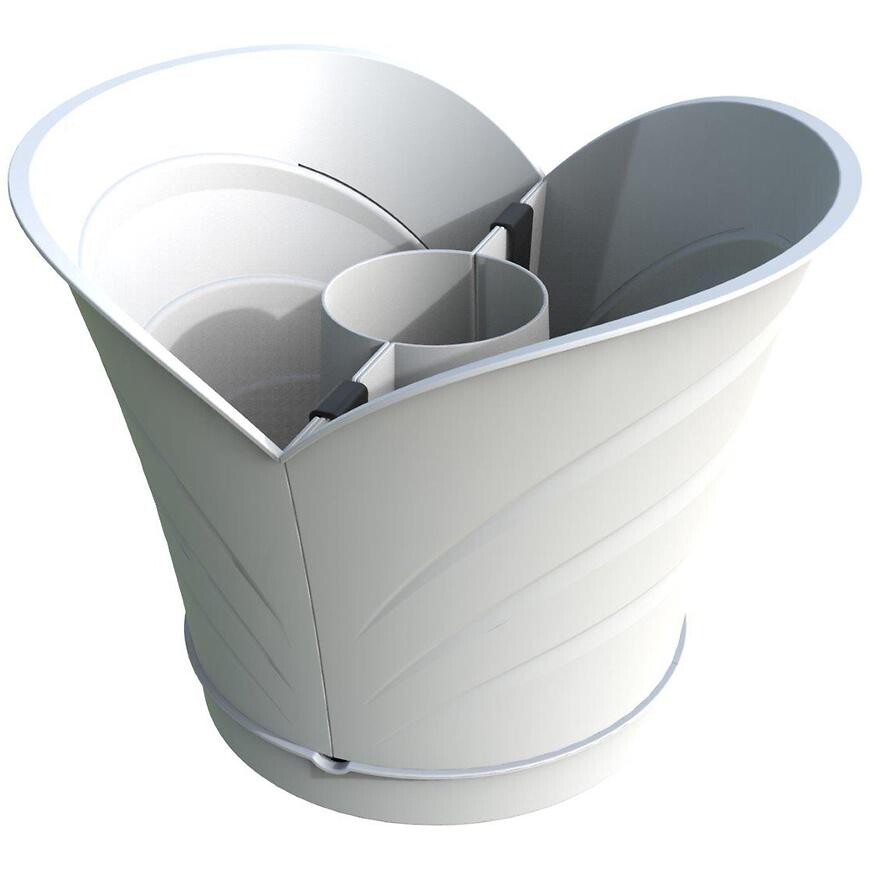 Květináč ke sloupu TULIPANO bílá