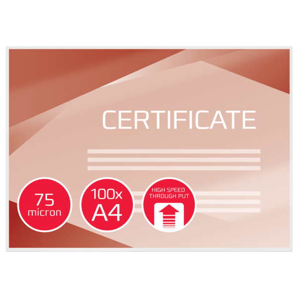 GBC Laminovací kapsy pro rychlou laminaci, 75 mic (100)