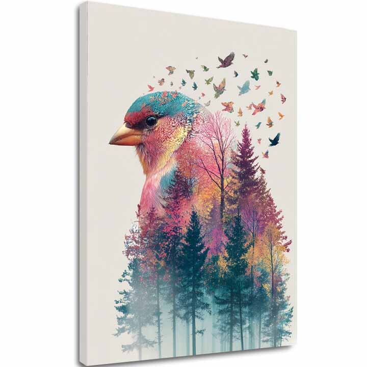 Obraz na plátně Lesní sova - Mystická dekorace