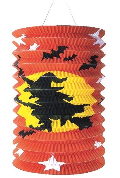 Anděl Lampion válec - Čarodějka - 15 x 22 x 15 cm - 9274