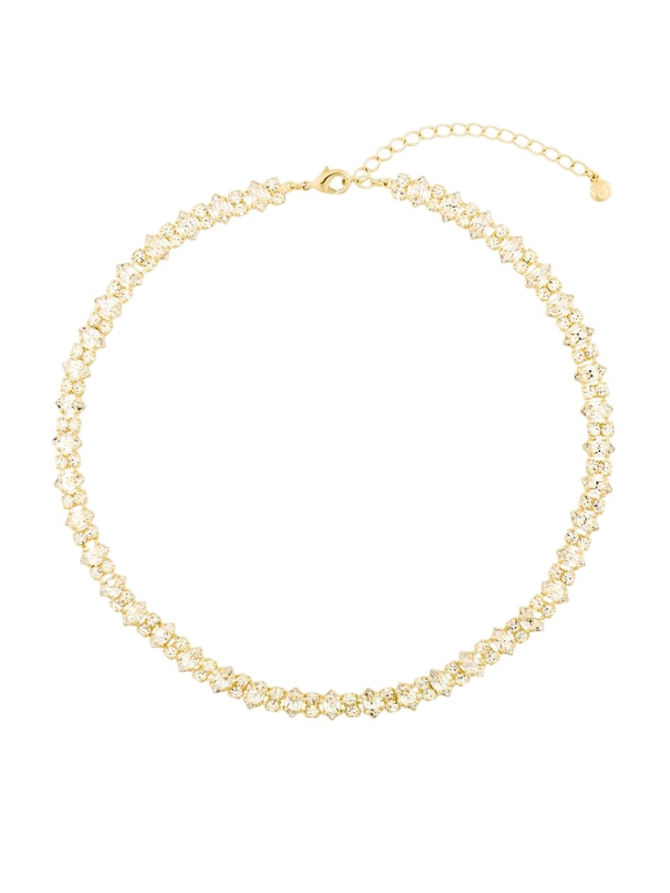 Preciosa Luxusní pozlacený náhrdelník s křišťálem Preciosa Lunara Spotlight 2577Y00