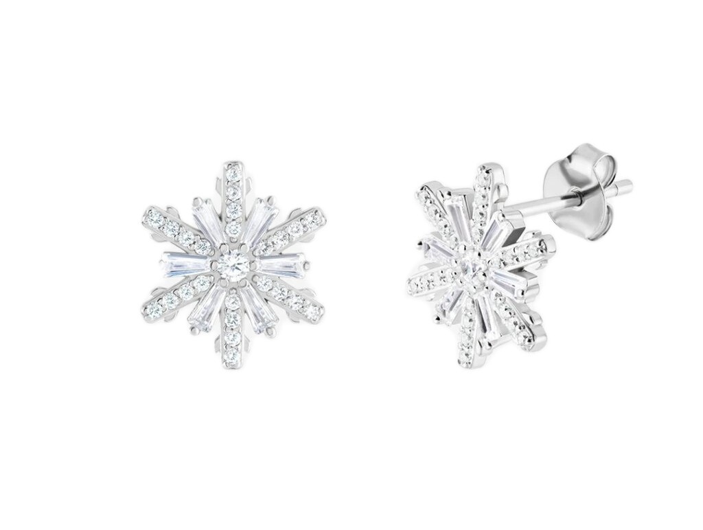 Preciosa Stříbrné náušnice s kubickou zirkonií Polaris Spotlight 5465 00