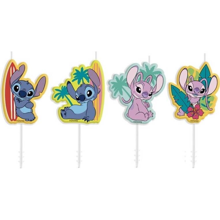 Dekorativní svíčky stitch 4ks - Dekora