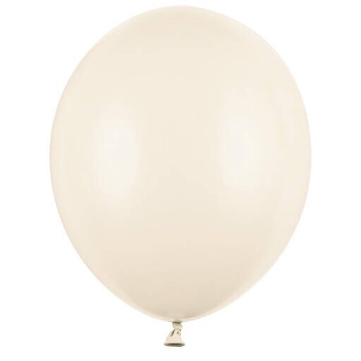 Balónek latexový pastelový 30 cm světle krémový 1 ks