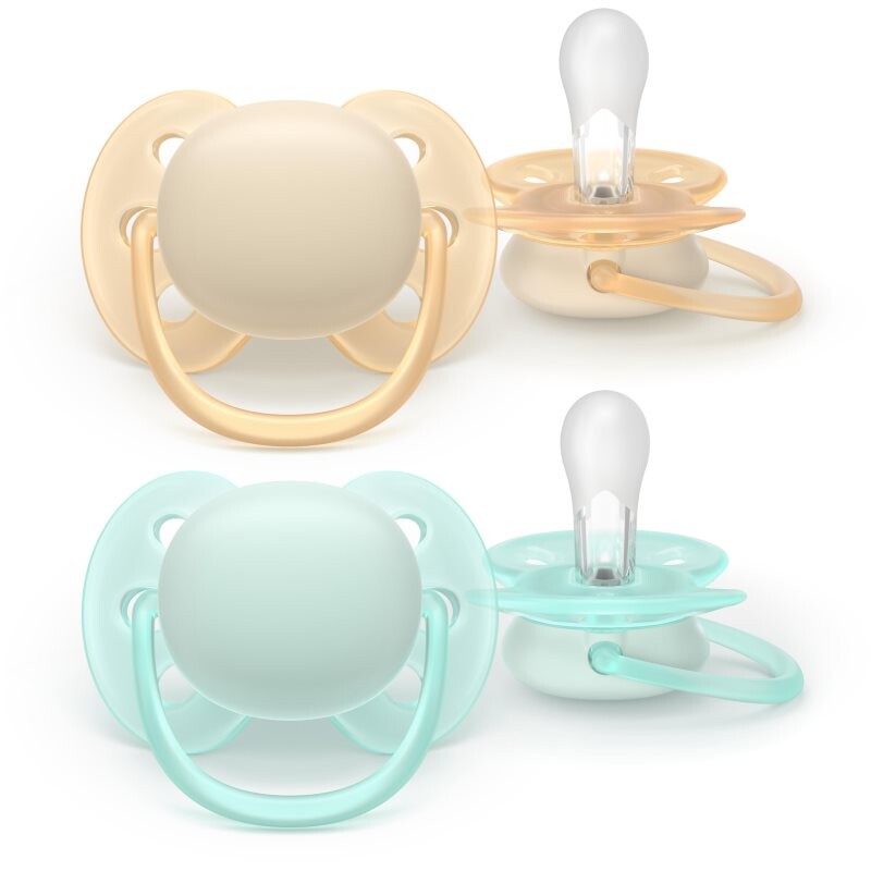 Philips Avent Ultrasoft SCF091/40 0-6 m dudlík Neutral 2 ks