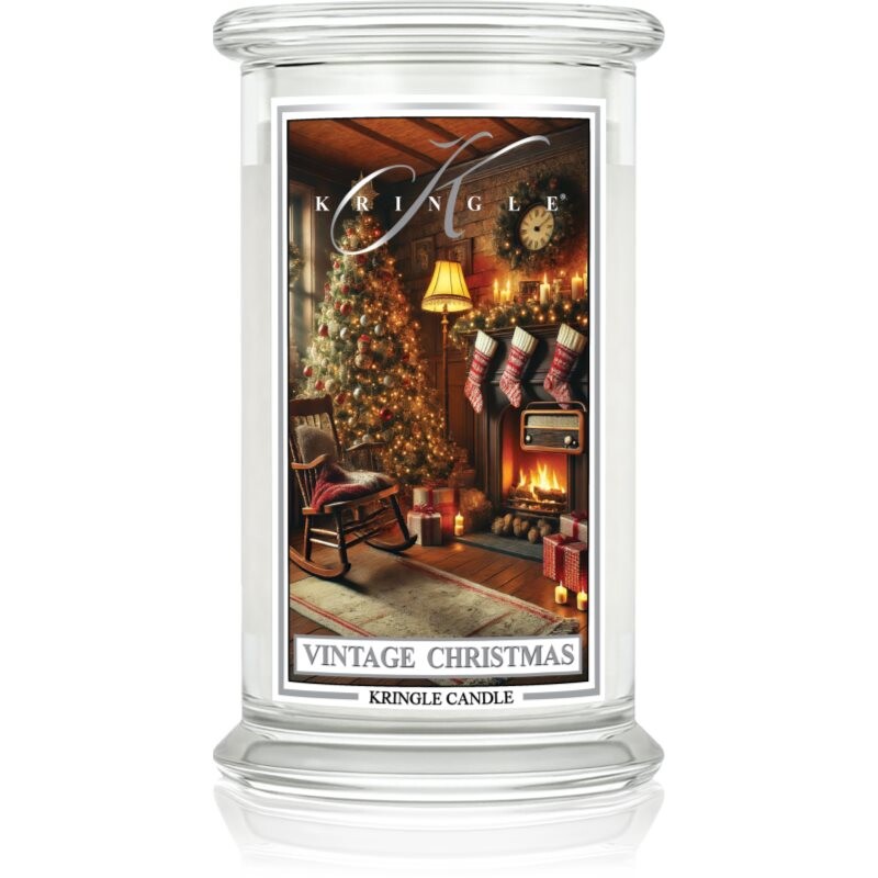 Kringle Candle Vintage Christmas vonná svíčka 623 g