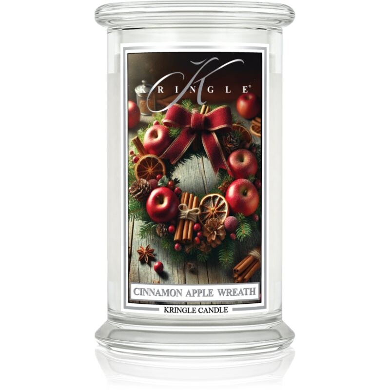 Kringle Candle Cinnamon Apple Wreath vonná svíčka 624 g