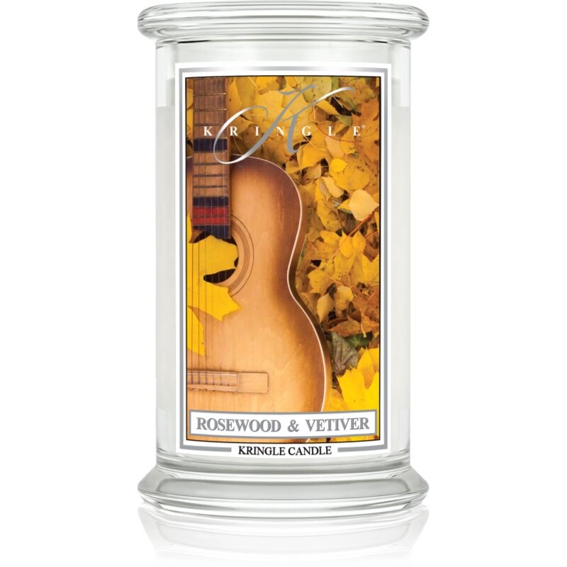 Kringle Candle Rosewood & Vetiver vonná svíčka 623 g