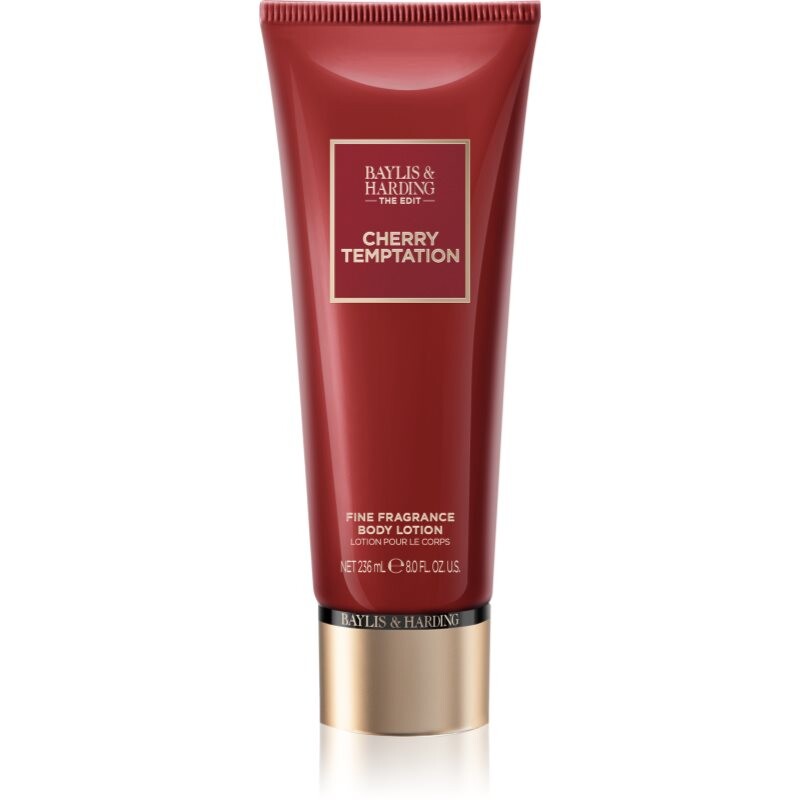 Baylis & Harding The Edit Cherry Temptation parfémované tělové mléko pro ženy Cherry, Jasmin & Sandalwood 236 ml