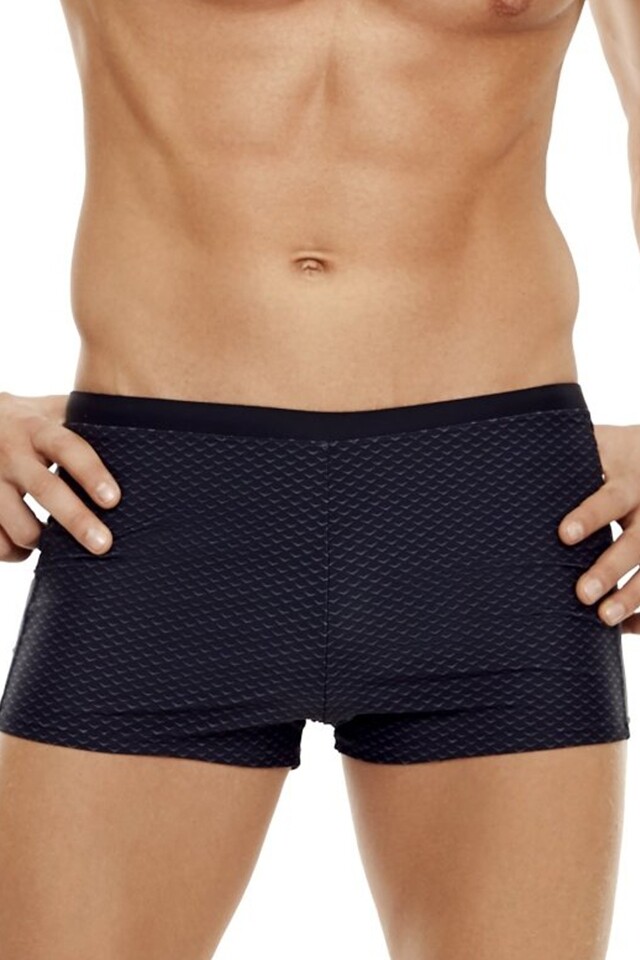 Pánské plavky 35849 Carbon black - HENDERSON - M - černá