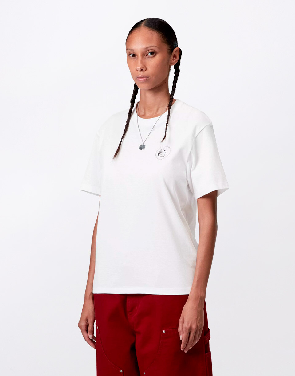 Carhartt WIP W' S/S Hearts Of Hartts T-S White M