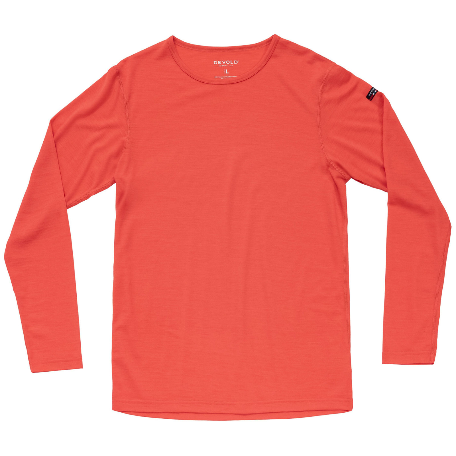 Pánské funkční triko Devold Breeze Merino 150 Shirt Man Velikost: XL / Barva: červená