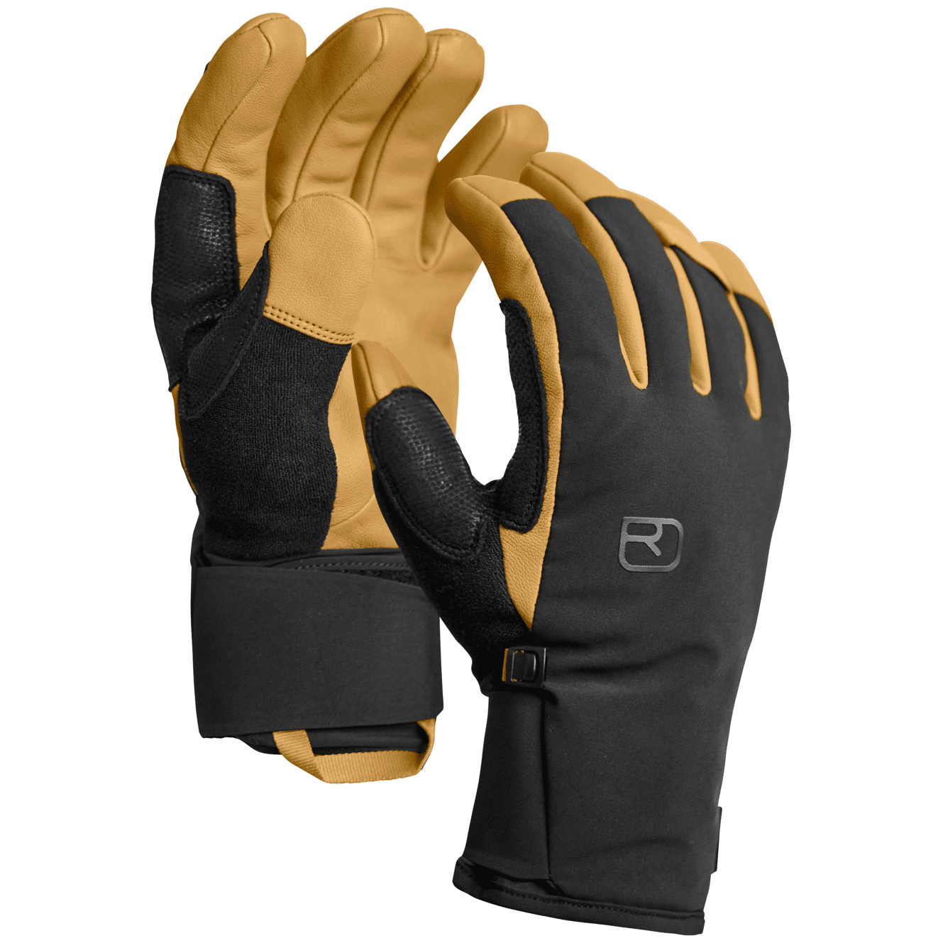 Pánské rukavice Ortovox Merino Mountain Glove M Velikost: XL / Barva: černá/žlutá