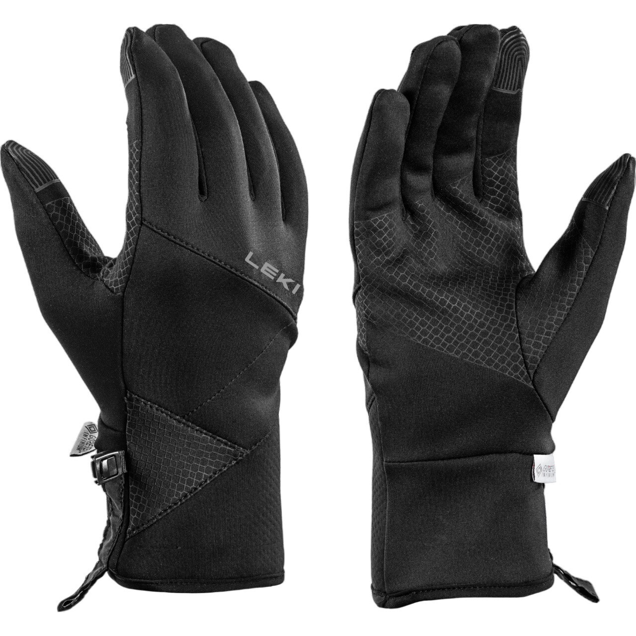 Lyžařské rukavice Leki Traverse Velikost rukavic: 9 / Barva: černá