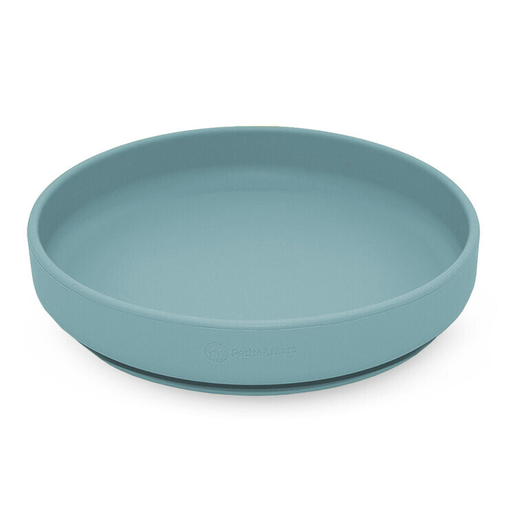 PETITE&MARS Talíř silikonový s přísavkou Take&Match Frosted Sky 6m+