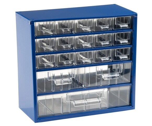 Závěsná skříňka Tokoz 06 15S+2M+1L - modrá