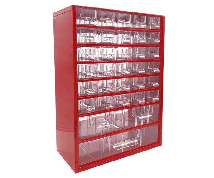 Závěsná skříňka Tokoz 09 30S+2M+1L - červená