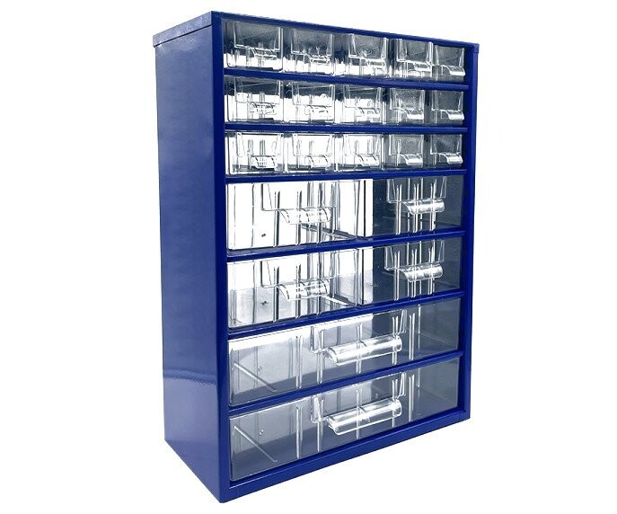 Závěsná skříňka Tokoz 09 15S+4M+2L - modrá