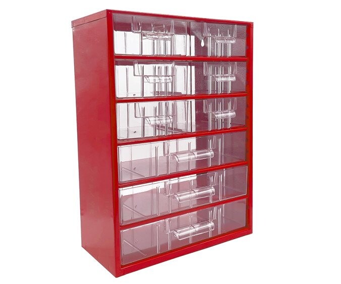 Závěsná skříňka Tokoz 09 6M+3L - červená
