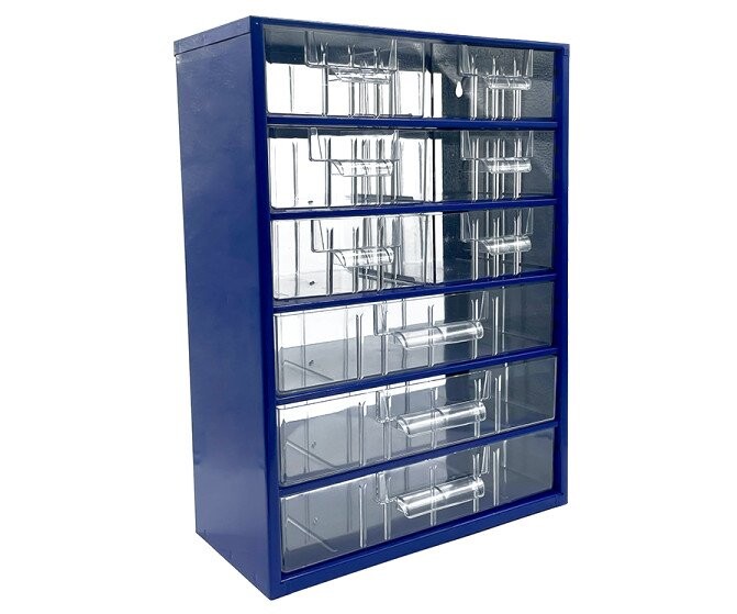 Závěsná skříňka Tokoz 09 6M+3L - modrá