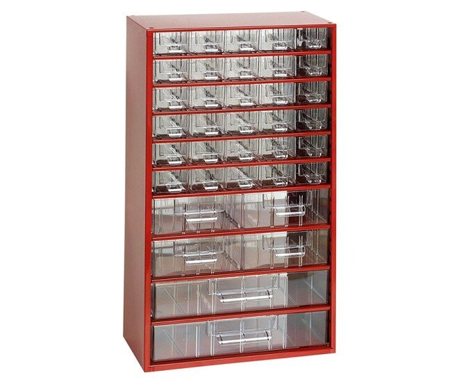 Závěsná skříňka Tokoz 12 30S+4M+2L - červená