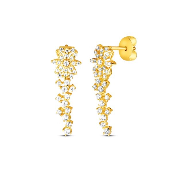 Náušnice se syntetickými kameny 236-227-160000 2.50g