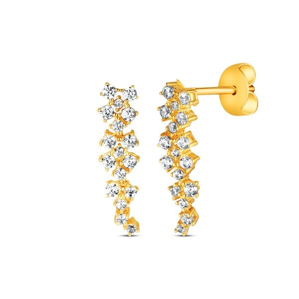 Náušnice se syntetickými kameny 236-227-310000 2.10g