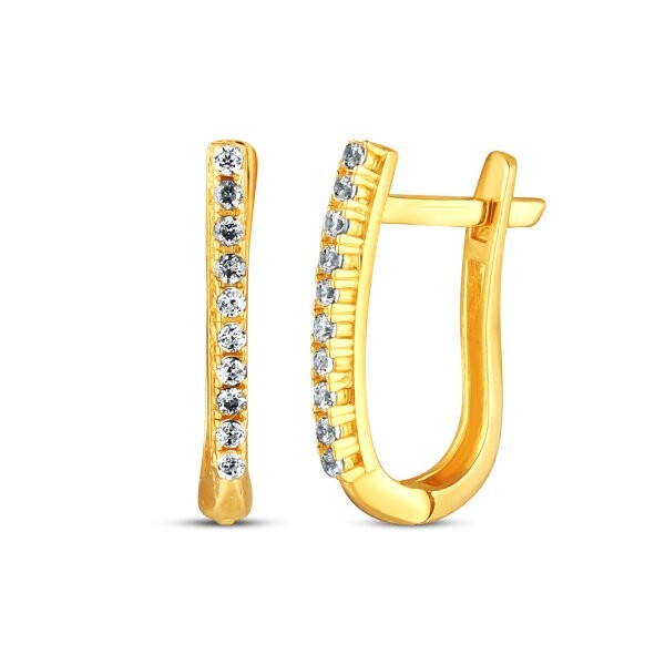 Náušnice se syntetickými kameny 236-227-145000 1.40g